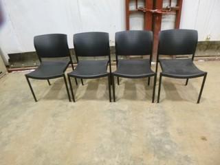 (4) Black Chairs