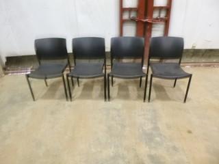 (4) Black Chairs