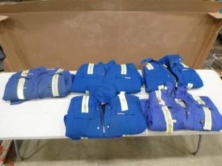 (5) Fire Resistant Winter Jackets, 4 Large, 1 Medium (E4-4-1)