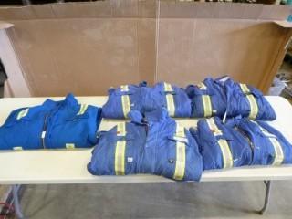 (5) Fire Resistant Winter Jackets, 4 Large, 1 XL (E4-4-1)