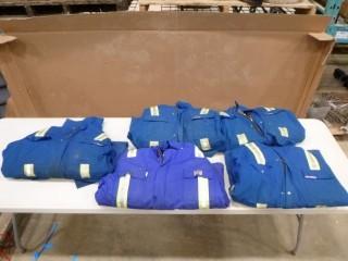 (5) Fire Resistant Winter Jackets, 2 Large, 3 XL (E4-4-2)