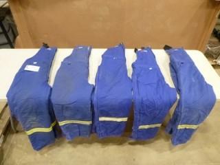 (5) Winter Bibs, 2 Large, 1 XL, 2 Medium (E4-3-1)