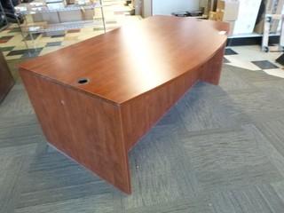 Solid Wood Desk, 71"W x 29"H x 36"D * Note Desk Only