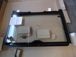 Quadrax Front Windshield Glass with Steel Frame, With Mirrors  Kawasaki Teryx, Part QUD-972-032 (New)