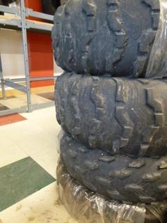 (2) Dunlop ATV Tires, AT25x10R12, Used, C/w (2) Dunlop ATV Tires, AT25x8R12, Used