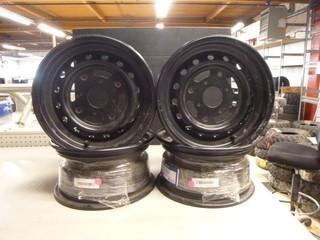 (4) 12" Can Am Stock Take Off Rims,  Part PTI