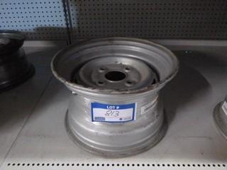 (1) Stock Steel Rim 12x6, Used, 4/110 Bolt Pattern