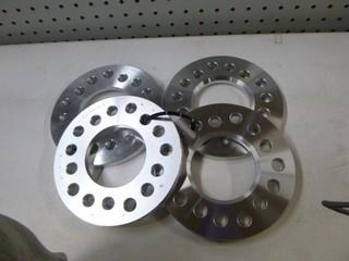 (4) Aluminum Wheel Spacers / Adapters, 5-4.5/4.75-5 / 1/2" Width *Note No Studs or Nuts*, Part PW50500