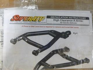 Super ATV High Clearance Lower Front "A" Arms for Can AM Defender, Part SUP-AA-Ca-DEF-HC-02