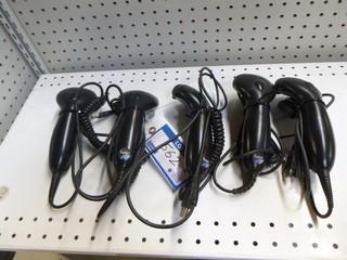 (5) USB Laser Barcode Scanners, Universal Honeywell