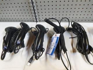 (5) USB Laser Barcode Scanners, Universal Honeywell