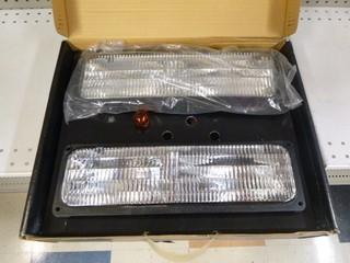 (2) After Market Headlight for 1988 - 1998 Chev GMC Pickup *Note Lenses Not Same as on Pictured on Box*