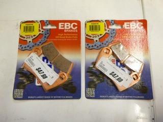 (2) Sets EBC High Performance Disc Brake Pads, Part EBC-FA657R Fronts for RZR900 15+