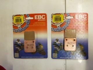 (2) Sets EBC High Performance Disc Brake Pads, Part FA54SV, Yamaha Kodiak Fronts