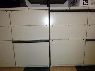 3-Drawer Filing Cabinet (2 pcs) *No Keys & Missing Handles