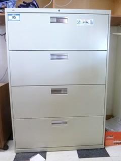 4-Drawer Legal Sized Filing Cabinet w/ Contents *No Keys