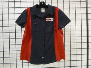 NEW Rapid Revolutions Shirts Five Size Large, Polo Style and Dickies Work Shirt Red/Black