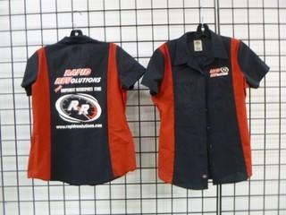 NEW Rapid Revolutions Shirts Five Size Medium, Polo Style, Standard T-Shirt, and Dickies Work Shirt Red/Black