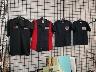 NEW Five Rapid Revolution Shirts, Size Large, Dickies Work Shirts Red/Black, Polo Style, Standard T-shirts