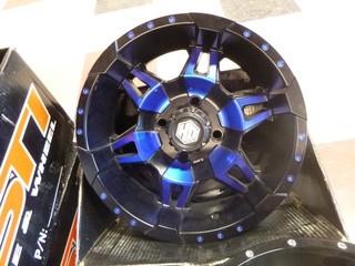 (1) STI Rim, Model 14HD700-BLU, 14 x 7, 4/110, 5+2  HD7