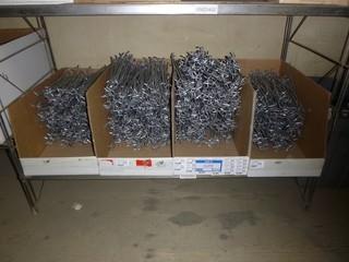 4 Boxes (100+ per Boxes) Approx. 10" Display Hangers (for Pegboards)