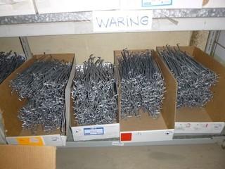 4 Boxes (100+ per Boxes) Approx. 10" Display Hangers (for Pegboards)