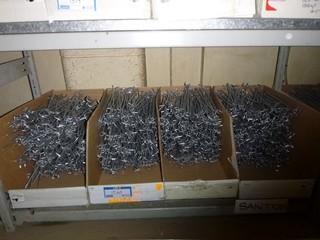 4 Boxes (100+ per Boxes) Approx. 10" Display Hangers (for Pegboards)