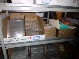 Qty of Various Styles/Sizes of Display Cases/Labels/Signs