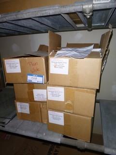 12 Boxes (Approx. 1000pcs/Box) White Plastic Bags 7.5"x10", 1.5 Mil *Some Boxes are Open