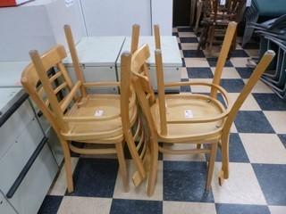 (4) Good Condition Wooden Chairs