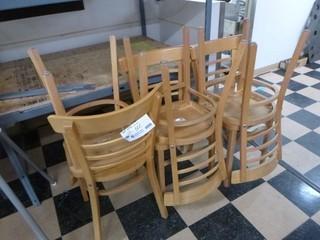 (6) Good Condition Wooden Chairs