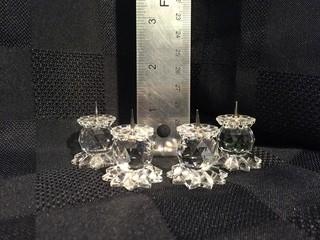 Swarovski Crystal Candle Holders.