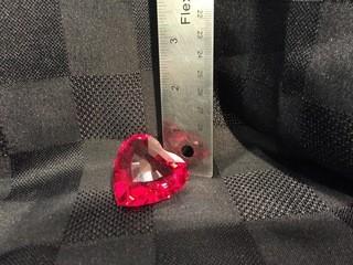 Swarovski Crystal Red Heart.