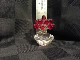 Swarovski Crystal Bouquet of Red Roses.