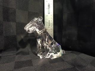 Swarovski Crystal Schnauzer Dog with Collar.