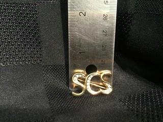 Swarovski Crystal "SCS" Pin.