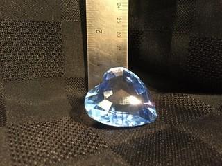 Swarovski Crystal Blue Heart.