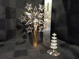 Swarovski Crystal Standing Star/Snowflake.