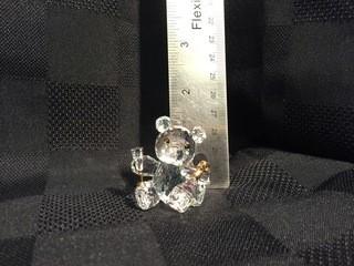 Swarovski Crystal Teddy Bear with Champagne.