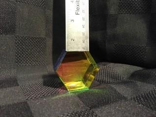 Swarovski Crystal Multicolored Hexagon Display Stand.