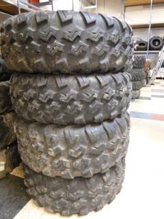 (2) Maxxis ATV Tires, AT26x10x14, Used, C/w (2) Maxxis ATV Tires, AT26x8x14, Used