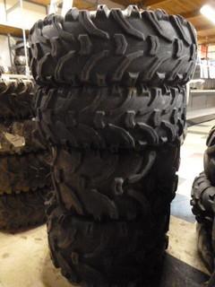 (2) Kenda Bear Claw ATV Tires, 25x12.50-11, Used, C/w (2) Kenda Bear Claw ATV Tires, 25x8.00-12, Used