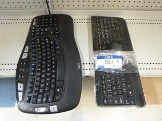 (1) Logitech Wireless Key Board and Mouse, Model K-520, (1) Logitech Wireless Key Board, Model K-530