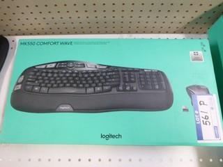 (1) New Logitech Key Board and Mouse, Model MK-550 (French Version)