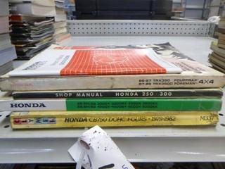 Qty of Honda Parts Books and Manuals