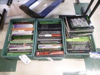 Qty of Arctic Cat Manuals and Parts Books *NOTE: Plastic Crates Not Included*