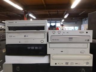 (2) Portable CD/Cassette Steros, (2) VCR's w/ VHS Tapes And Qty Of Misc Electrical Components
