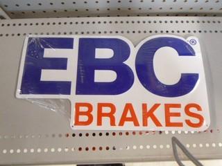 EBC Brakes Tin Sign, 15" x 8"