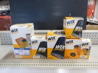 Qty of Wix Oil Filters, Various Types/Applications