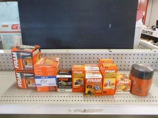 Qty of Fram Oil Filters, Various Types/Applications